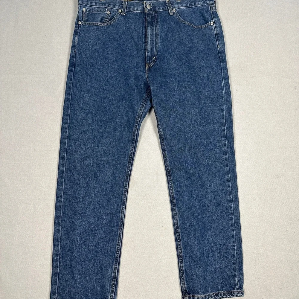 Levi's 505 Jeans Mens 38x30 Regular Fit Blue Straight Leg Denim EUC